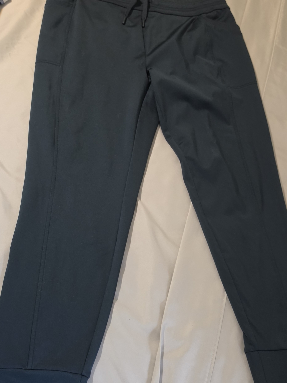32 Degrees Green Women's Track Joggers with Drawstring Waist